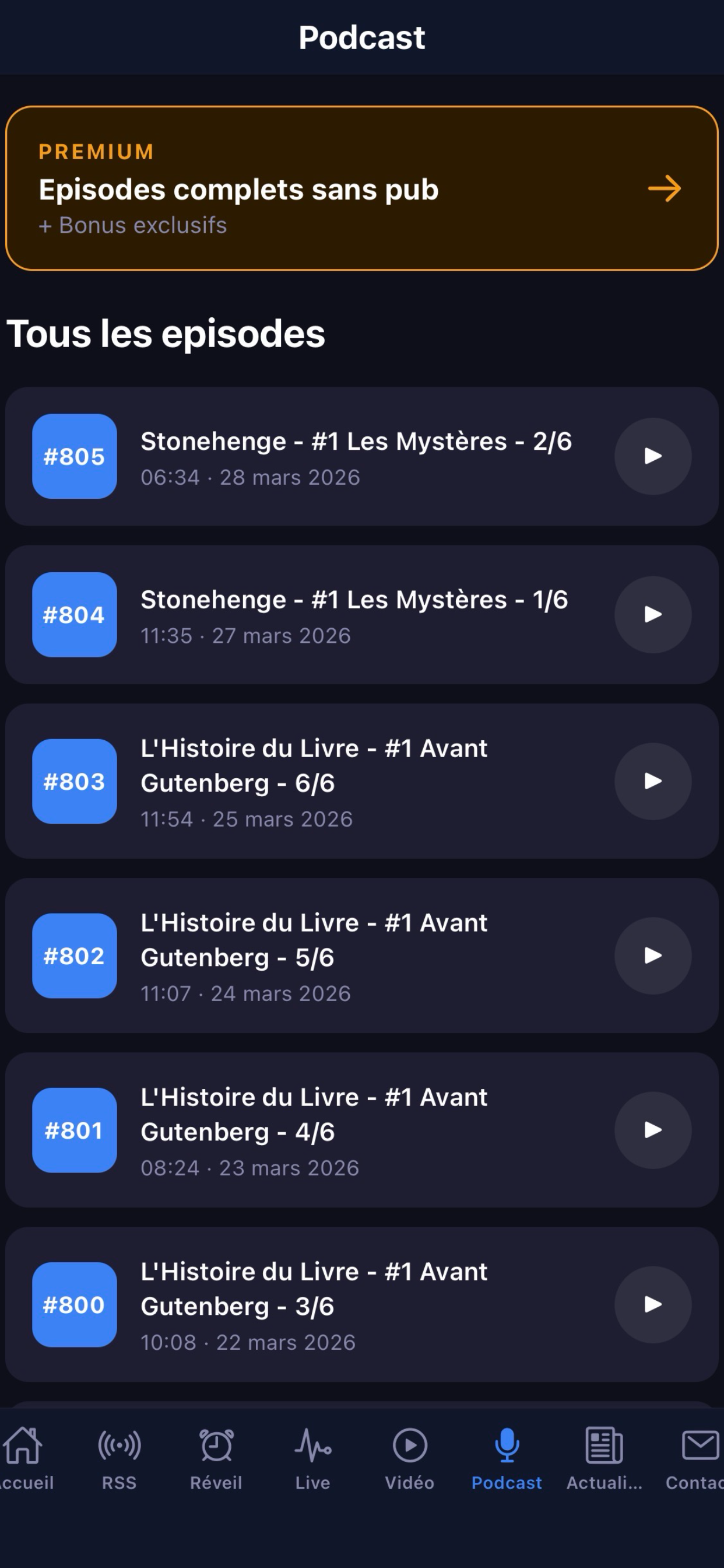 Podcasts